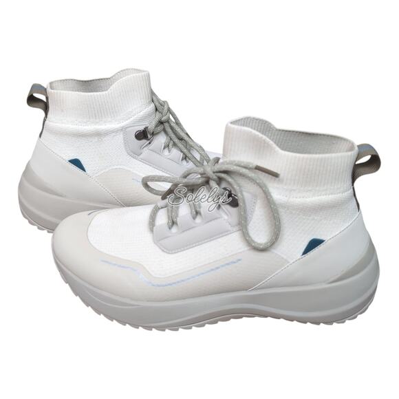 Vessi Stormburst High Womens 9 Dune Beige Waterproof DymaTex Knit Sneaker Boot - Picture 13 of 13